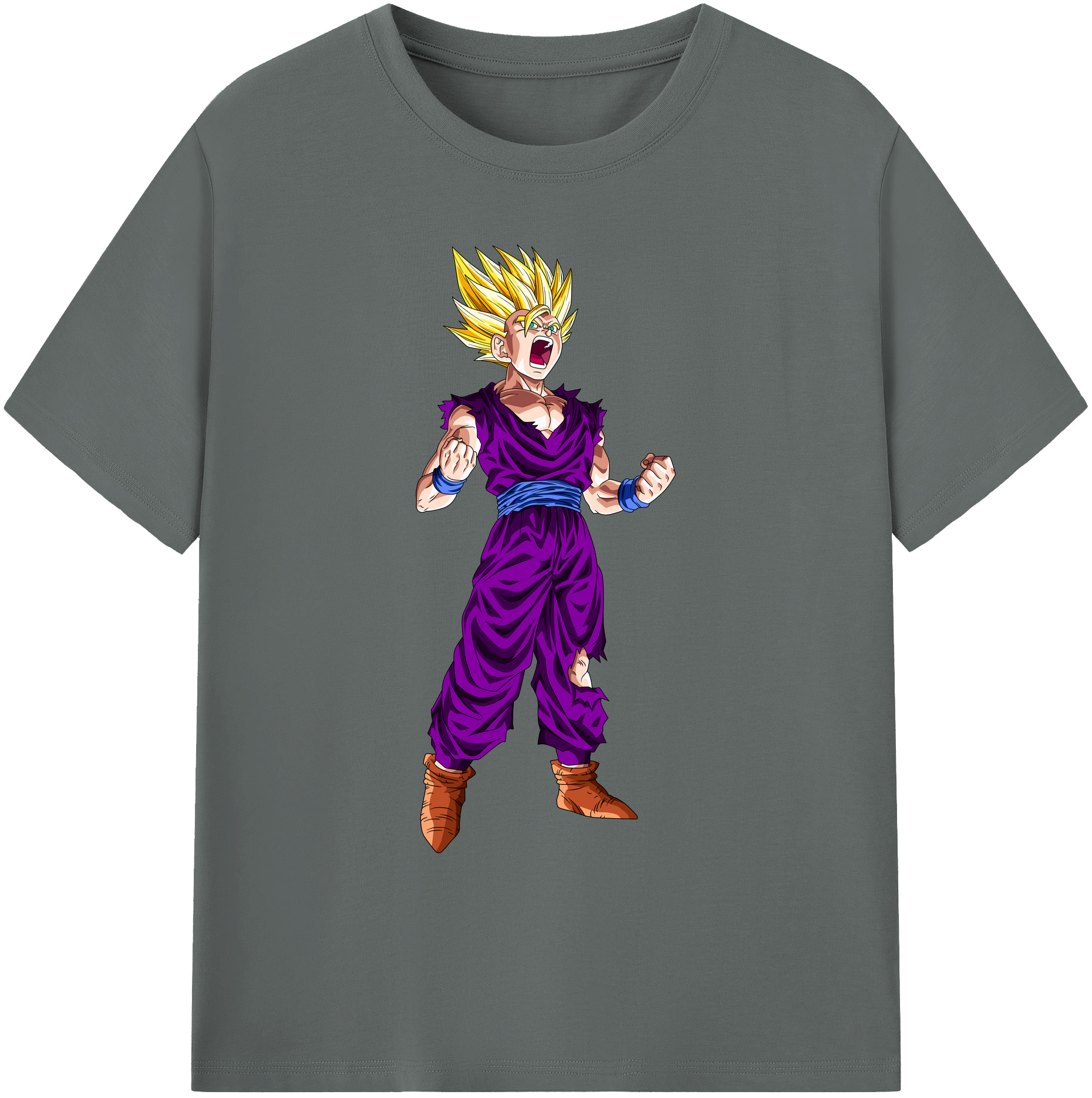 （画像用） ドラゴンボール 孫 悟飯（そんごはん）DRAGON BALL Son Gohan 綿100％ メンズ半袖Tシャツ｜肌触りやわらか＆通気性